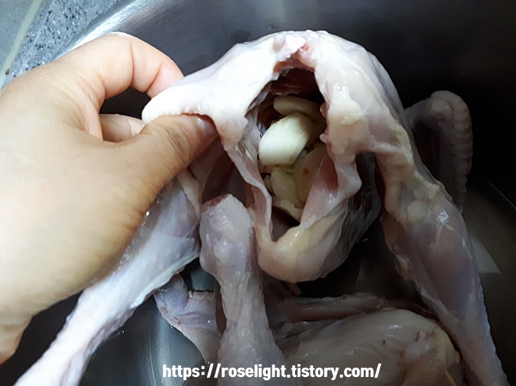 삼계탕 황금레시피-삼계탕 끓이는 시간-삼계탕닭손질