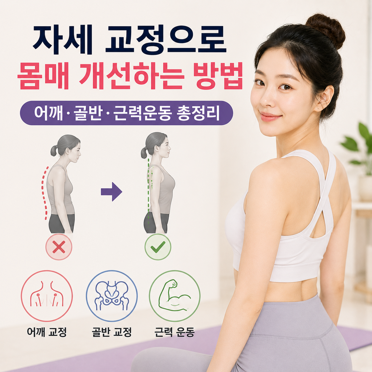 자세 교정으로 몸매 개선하는 방법
