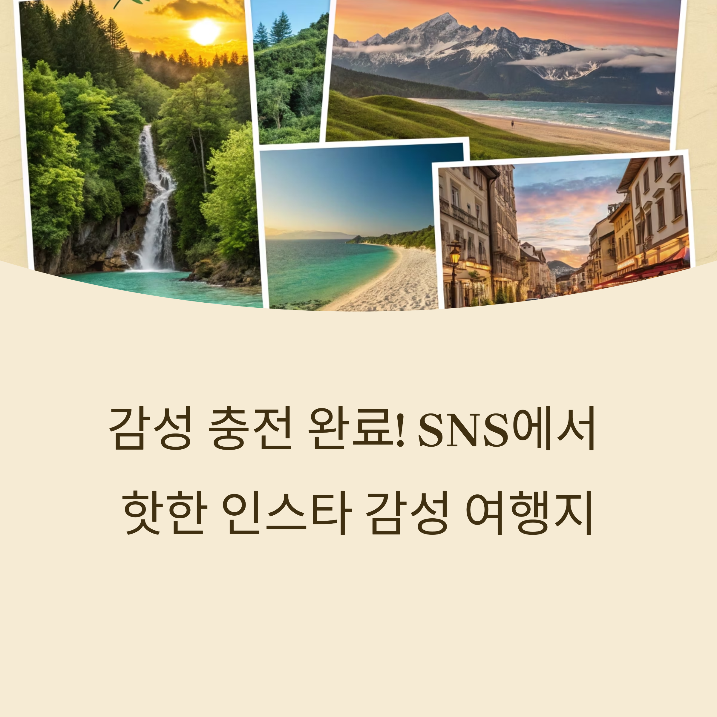감성 충전 완료! SNS에서 핫한 인스타 감성 여행지 BEST 8