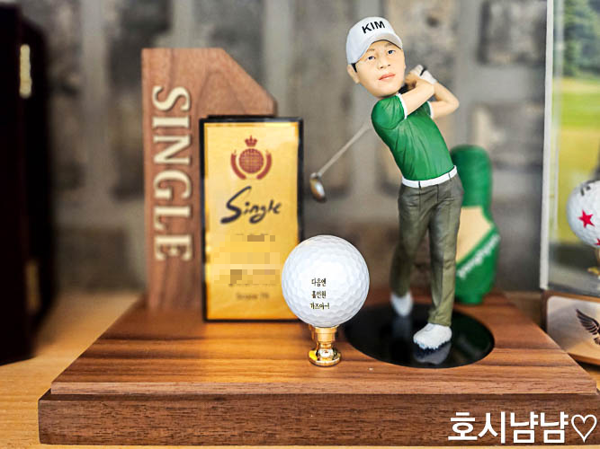 싱글패기념 커스텀 골프피규어 선물