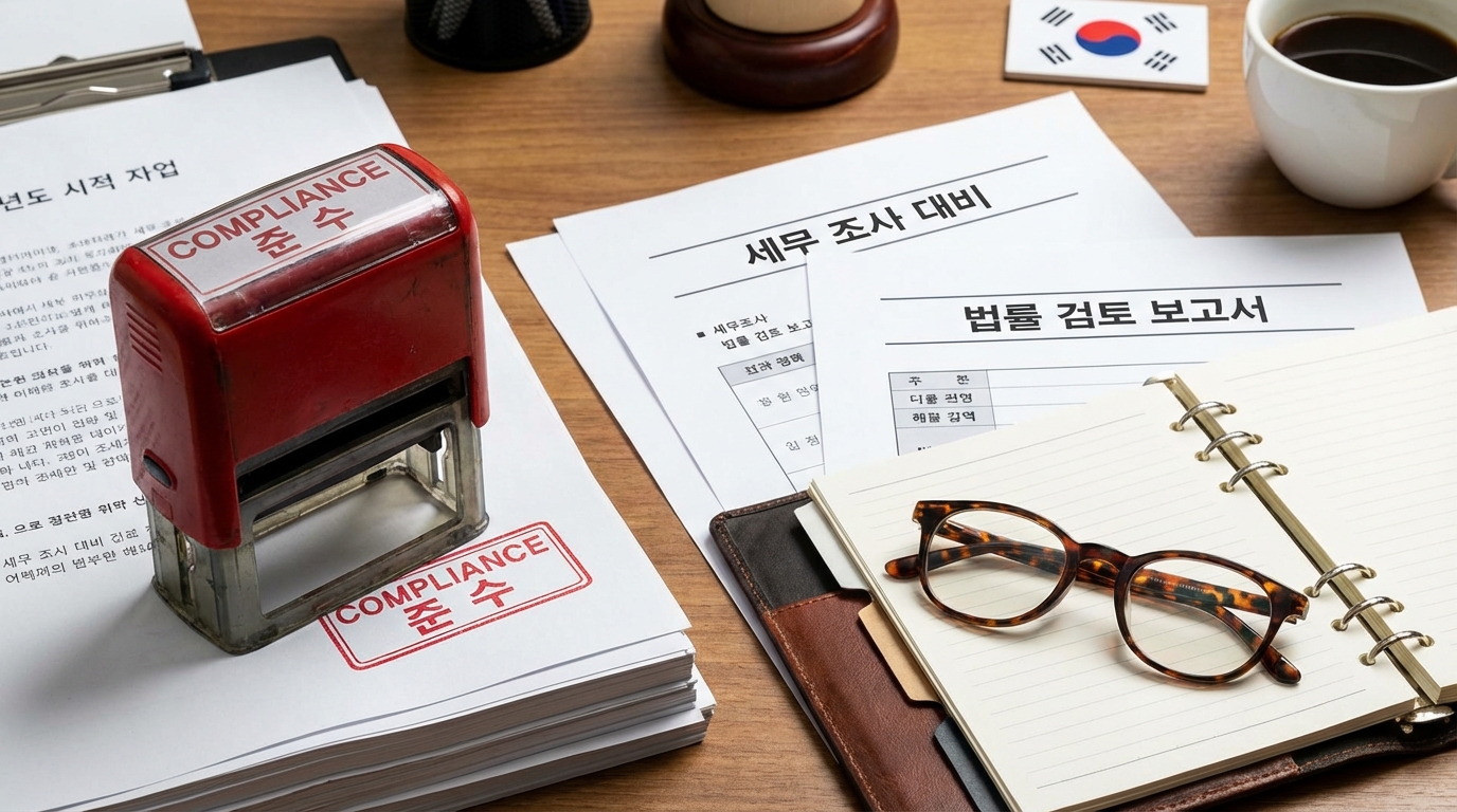 법인 운영 시 세무 조사 리스크를 방지하기 위한 준법 감시 및 서류 정리 이미지