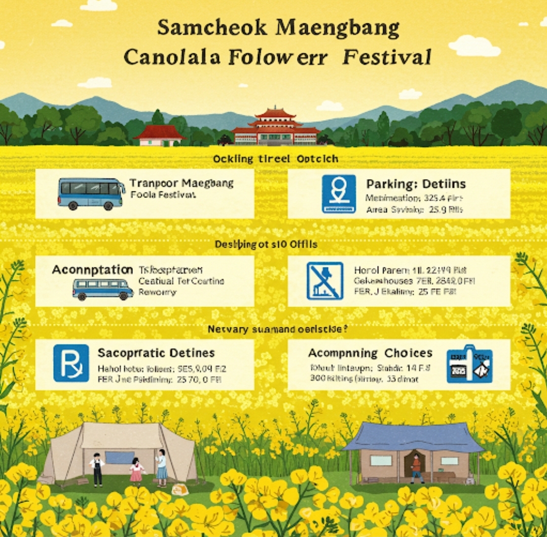 삼척 맹방 유채꽃축제 방문 전 필수 체크리스트 (교통, 주차, 숙소)