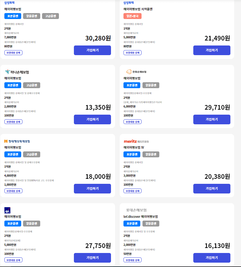 토글 여행자 보험