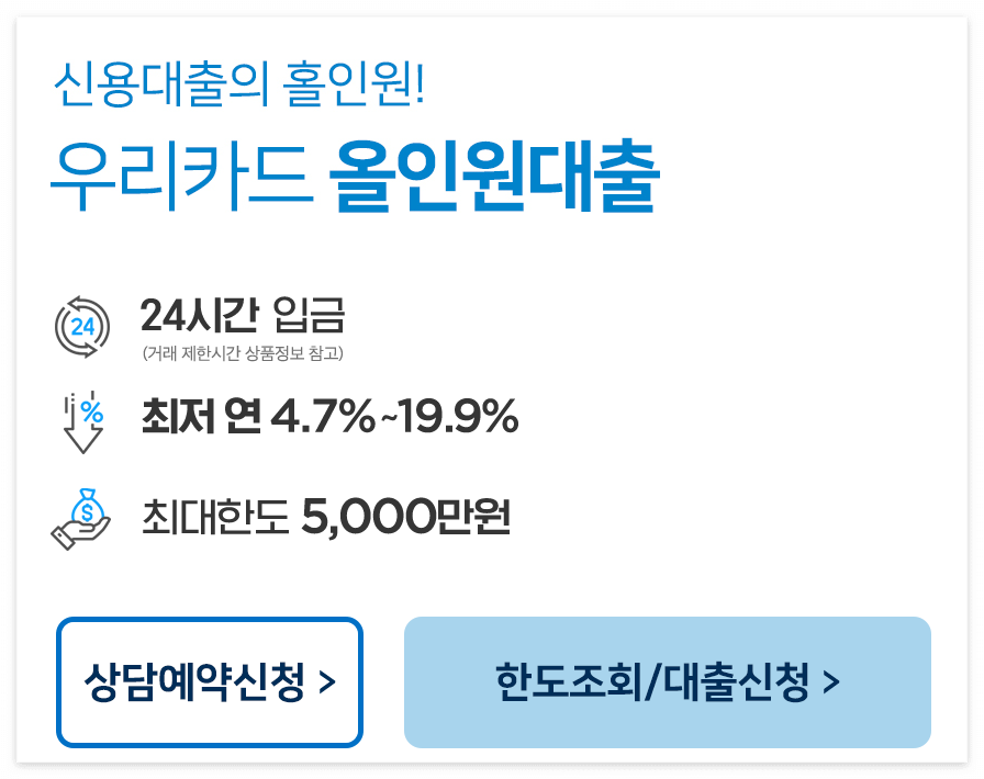 5천만원 대출 은행별 이자 비교 정리