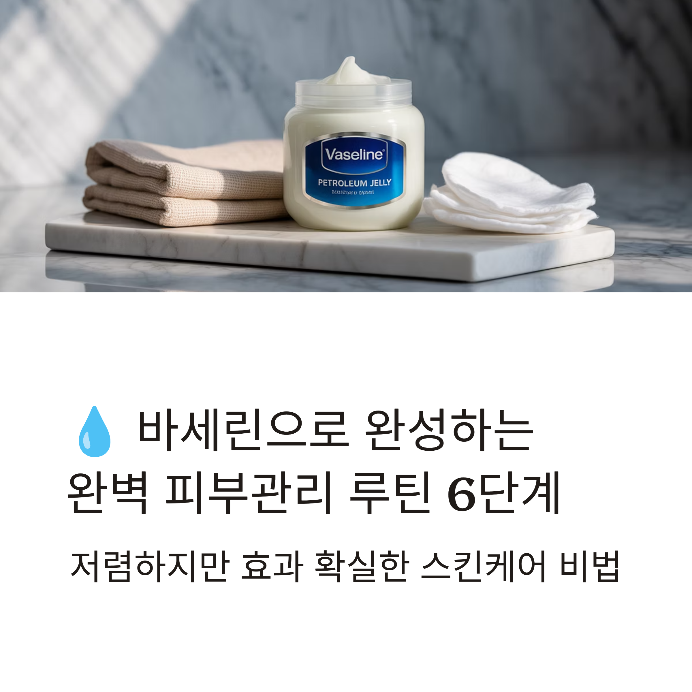 바세린 피부관리 루틴