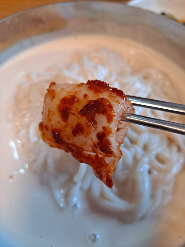 콩국수 먹기 전 겉절이
