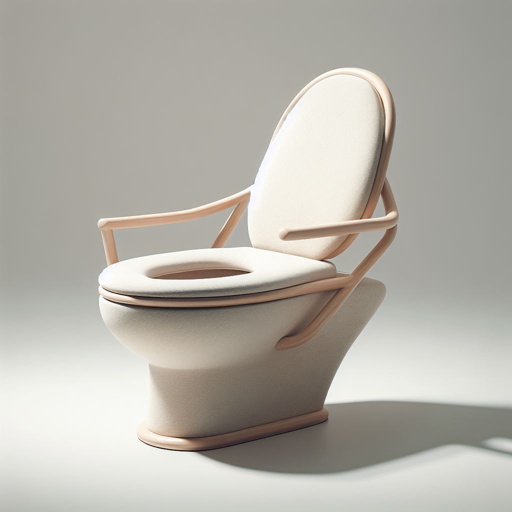 변기 모양 의자