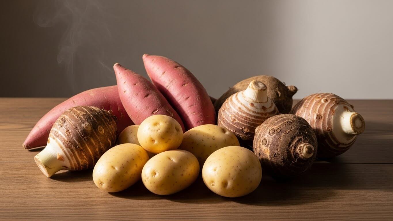 고구마, 감자, 토란 맛&middot;건강&middot;활용 총정리