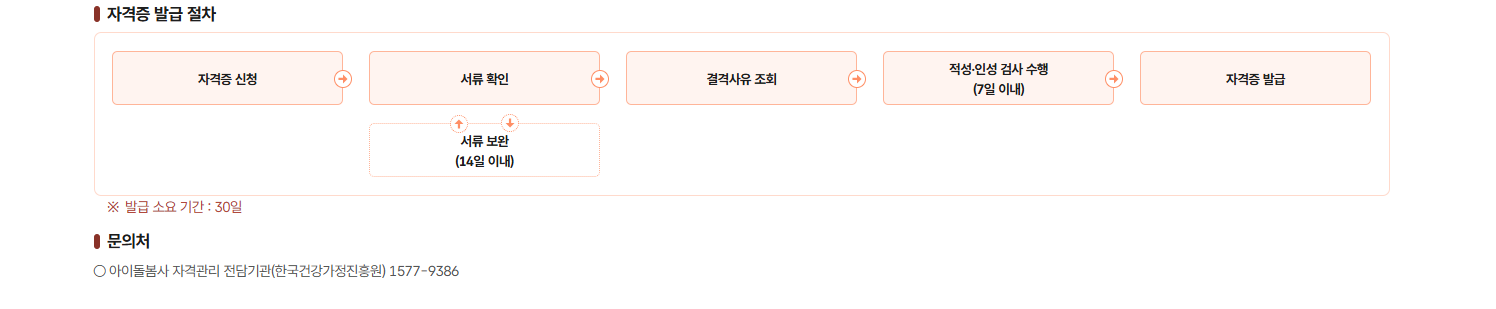 아이돌봄사 자격증 주의사항