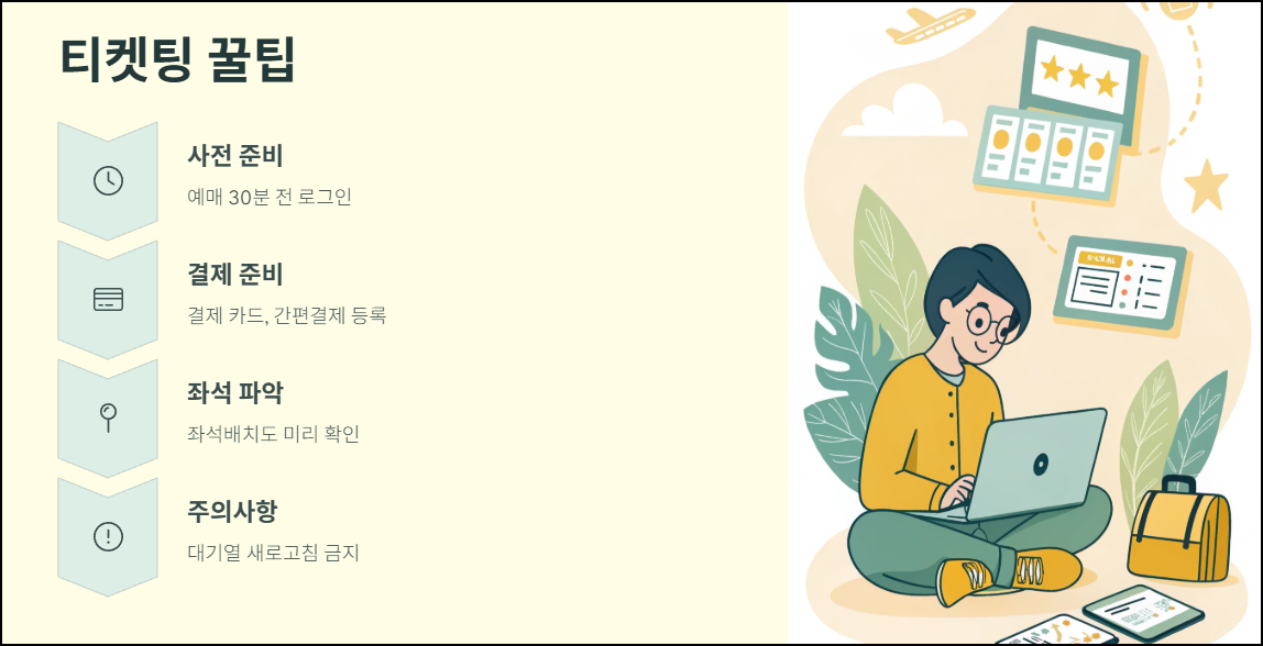 티켓팅 꿀팁
