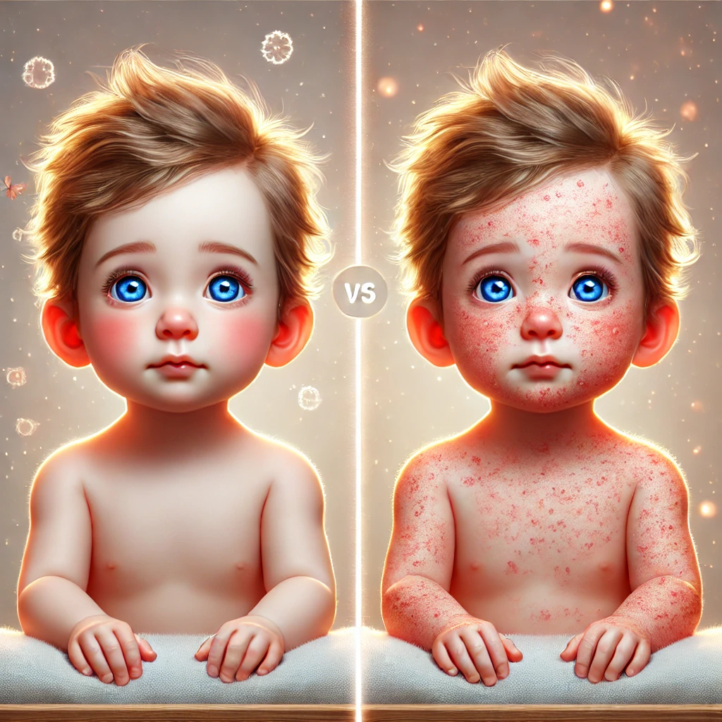 아토피 피부염 아기 사진