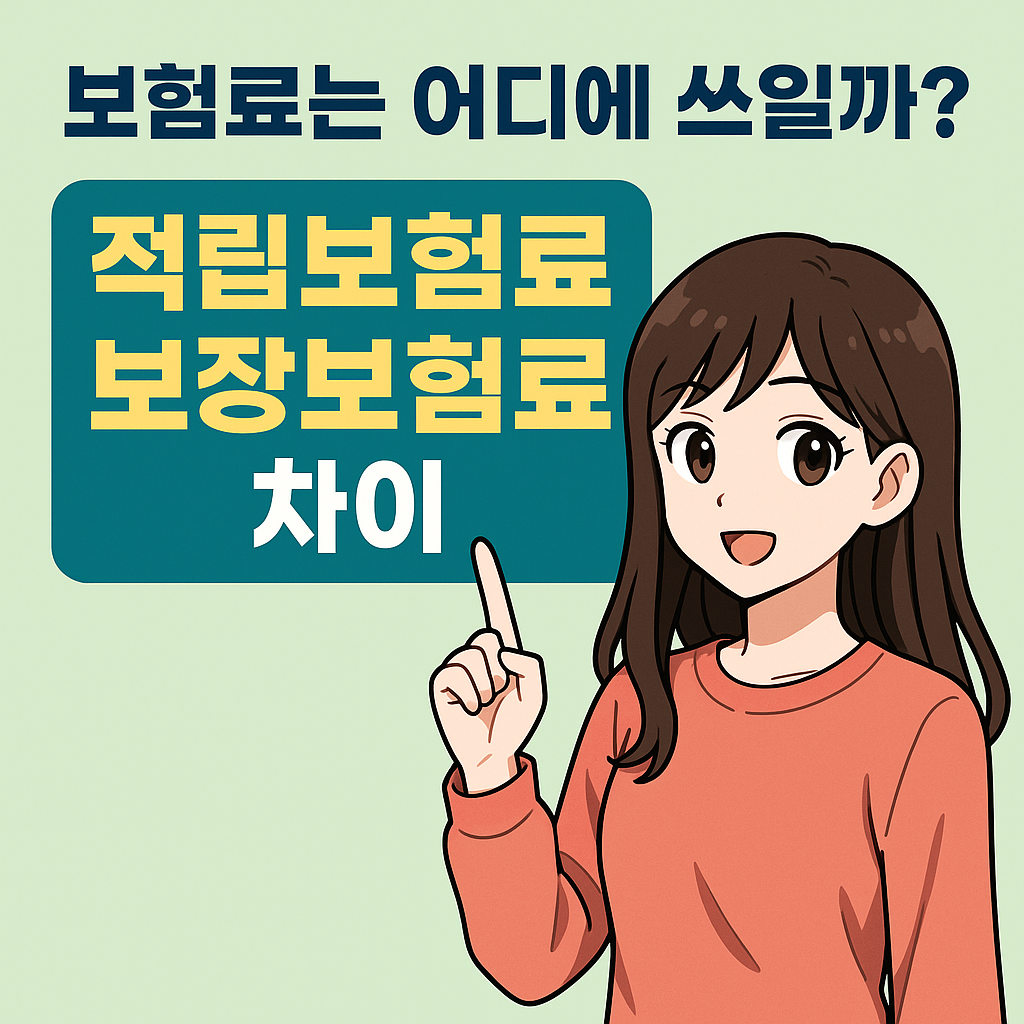 보험료는 어디에 쓰일까? 적립보험료와 보장보험료의 차이