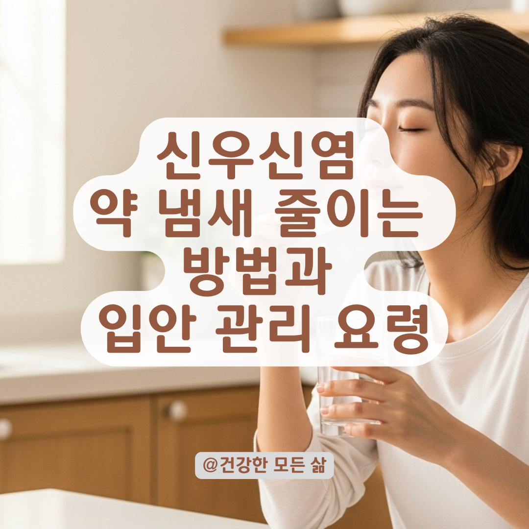 신우신염 약 냄새가 심할 때, 입안 불쾌감 줄이는 실전 요령 정리.