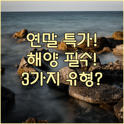 국내 해양 관광객을 위한 연말 할인 ..