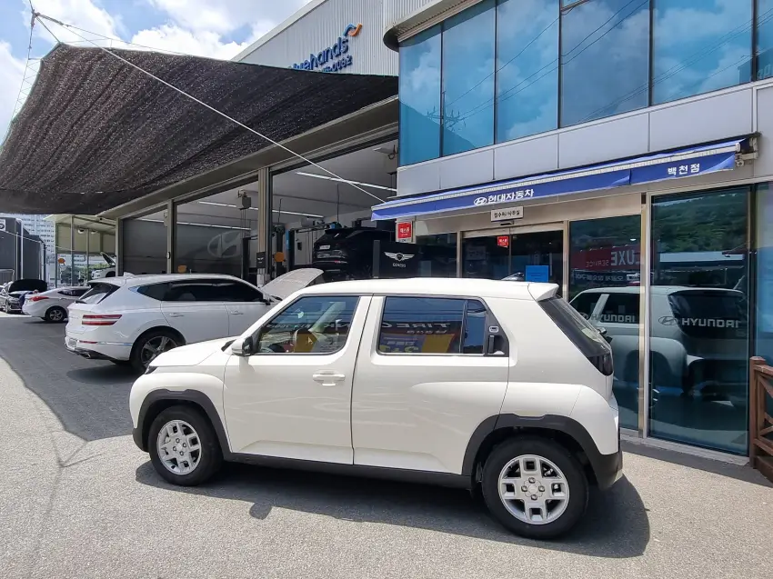 블루핸즈 백천점에서 보증수리 후 차를 돌려받은 모습입니다.