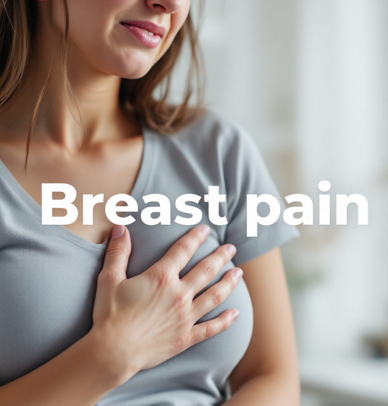 유방통 여성의 사진