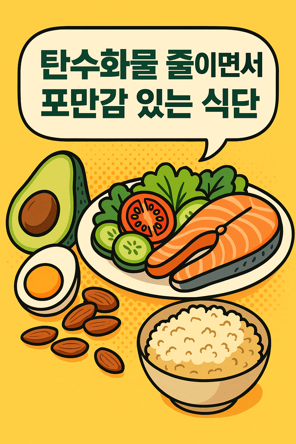 탄수화물줄이면서도포만감있는식단구성