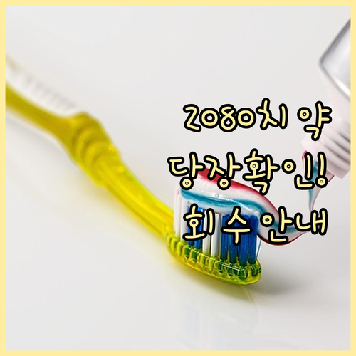 2080 데일리케어 치약 자발적 회수..