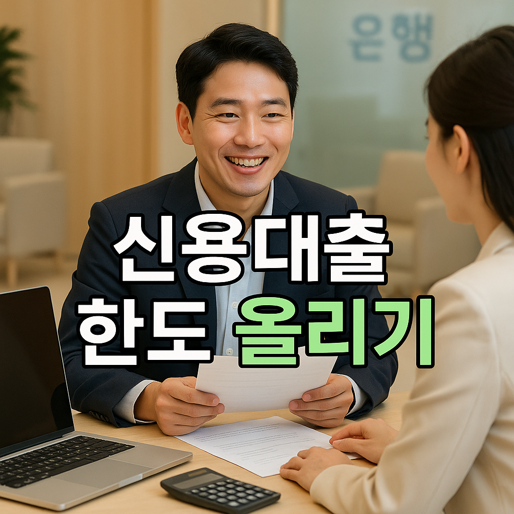 신용대출 한도 올리기