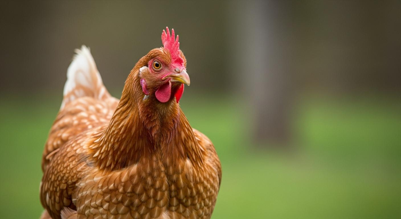 복날웃기는 닭사진