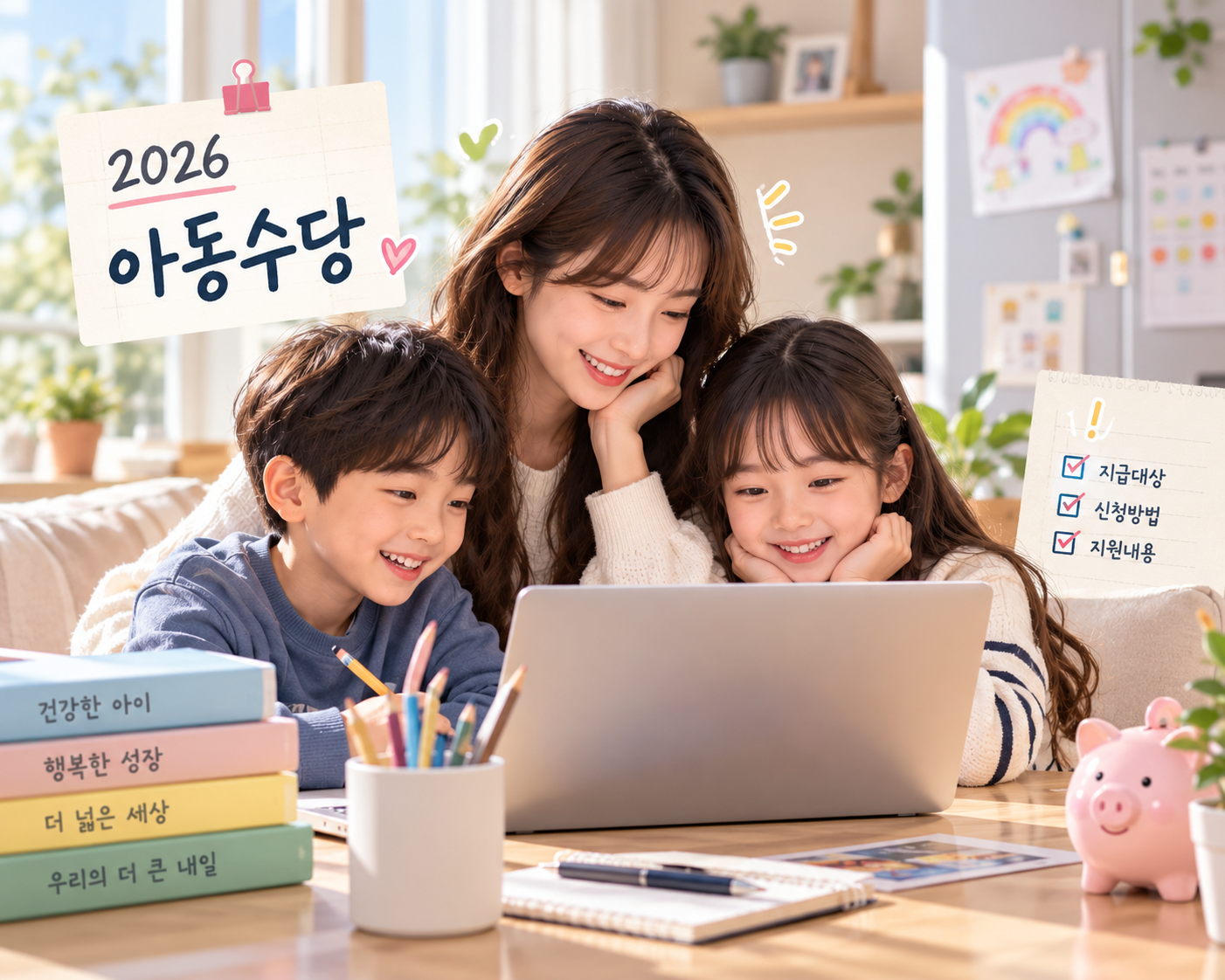 2026 아동수당 월 최대 13만원! 초등학생 지급대상·신청방법 총정리