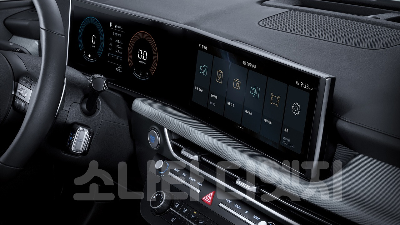 2024 쏘나타 디엣지의 실내디자인의 모습