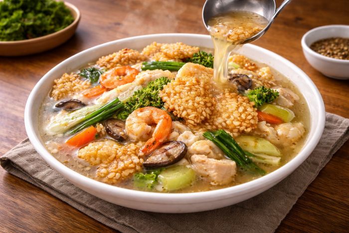 속이 편안하고 뜨끈한 누룽지탕 만들기