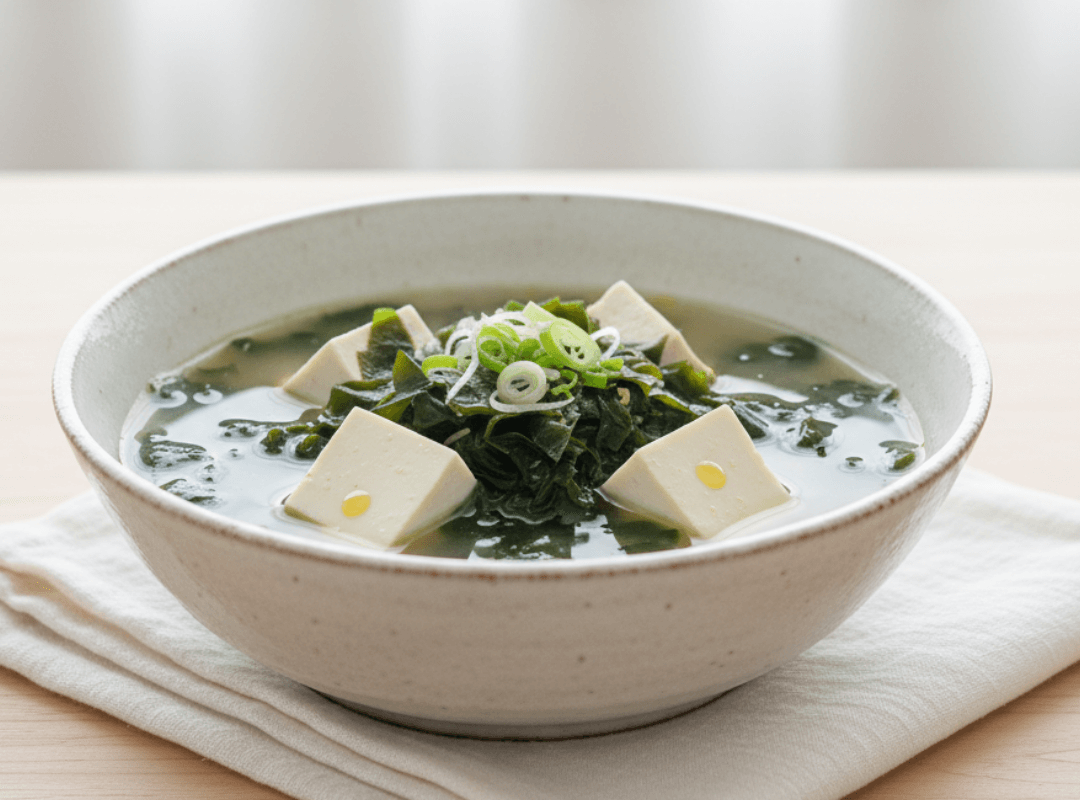음식궁합(단백질+미네랄)ㅣ미역과 두부의 음식 궁합 — 담백함 속 균형의 조화