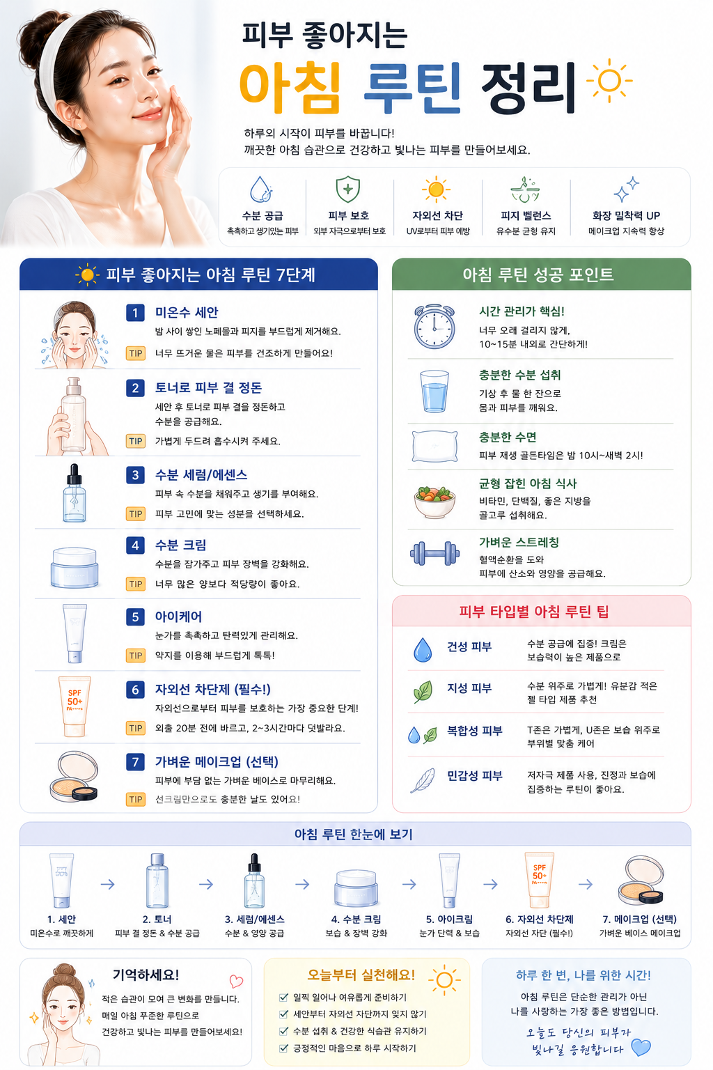 피부 좋아지는 아침 루틴 정리 관련 사진