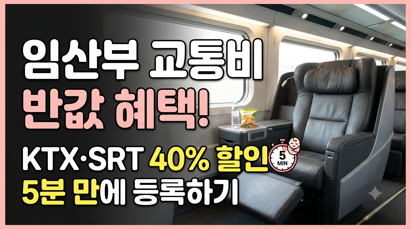 KTX'와 'SRT 임산부 할인' 제도의 혜택
