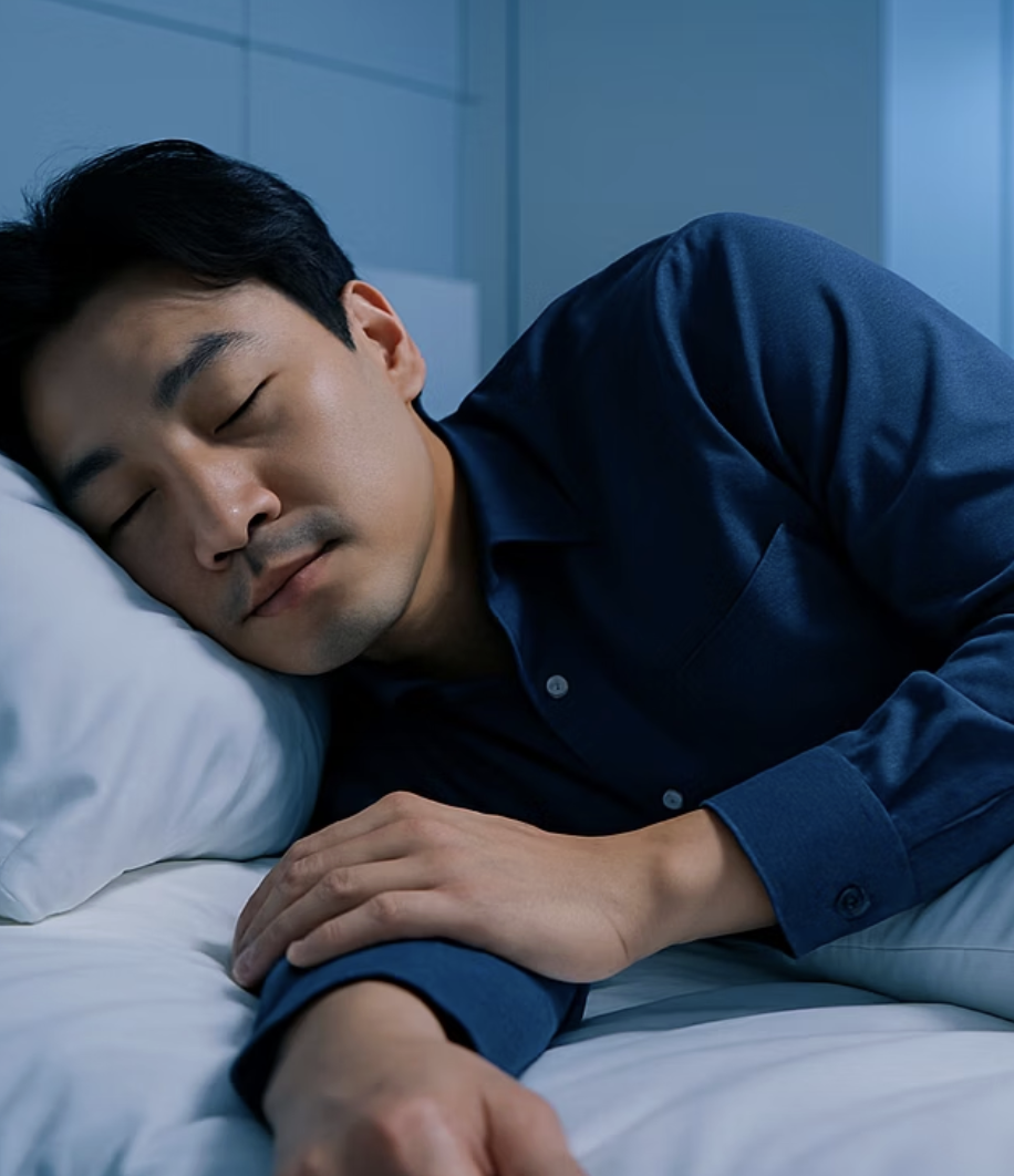옆으로 눕는다면, 베개는 친구처럼