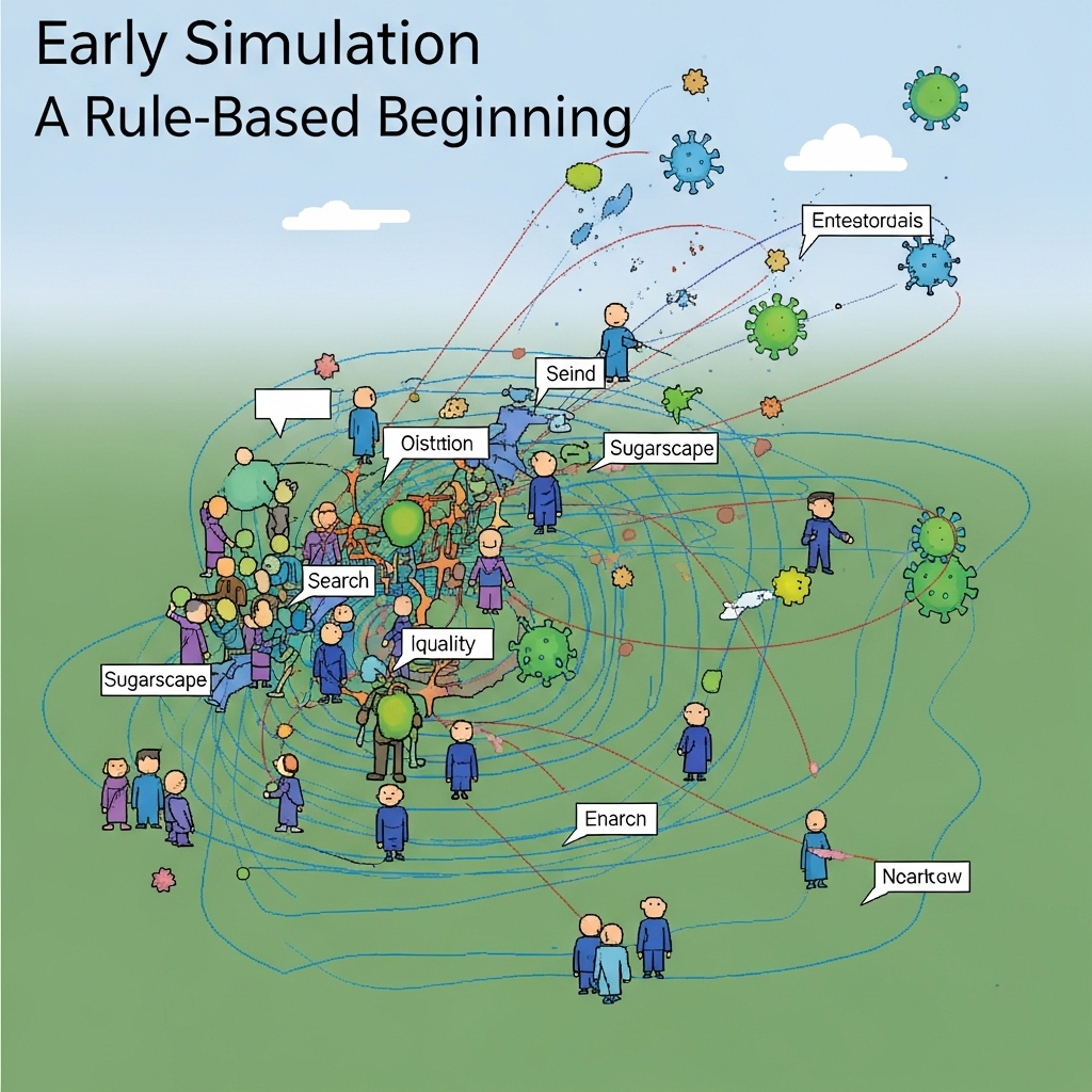 초기 에이전트 시뮬레이션 : 규칙 기반의 출발