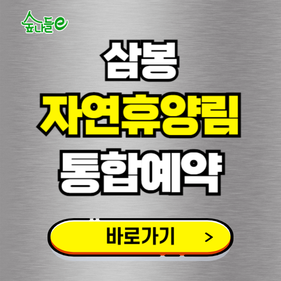 삼봉 자연휴양림 온라인 예약하기 ❘ 숙소 야영장 캠핑장 실시간 예약 현황 보기 ❘ 강원 홍천군