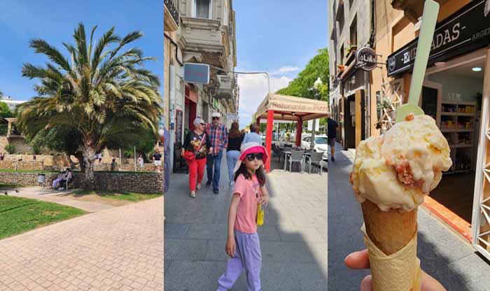 타라고나의 거리에서 젤라또 아이스크림에 설레다