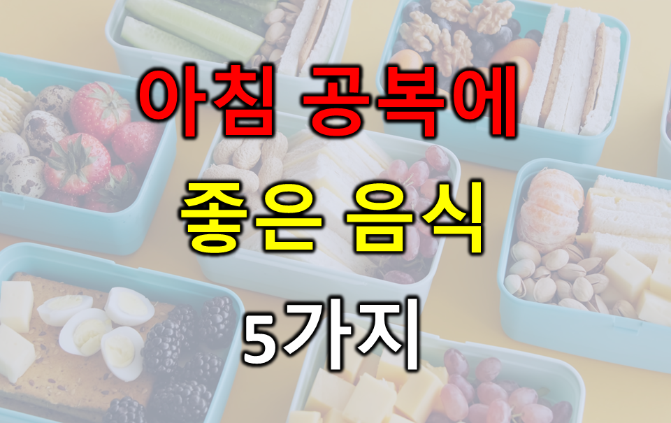 아침 건강식