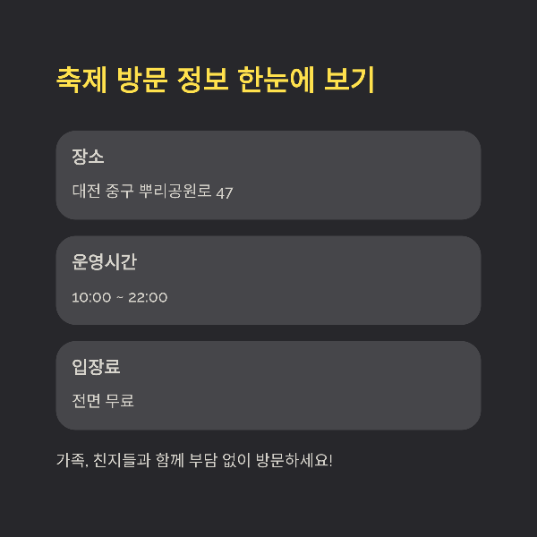 축제 방문 정보 한눈에 보기