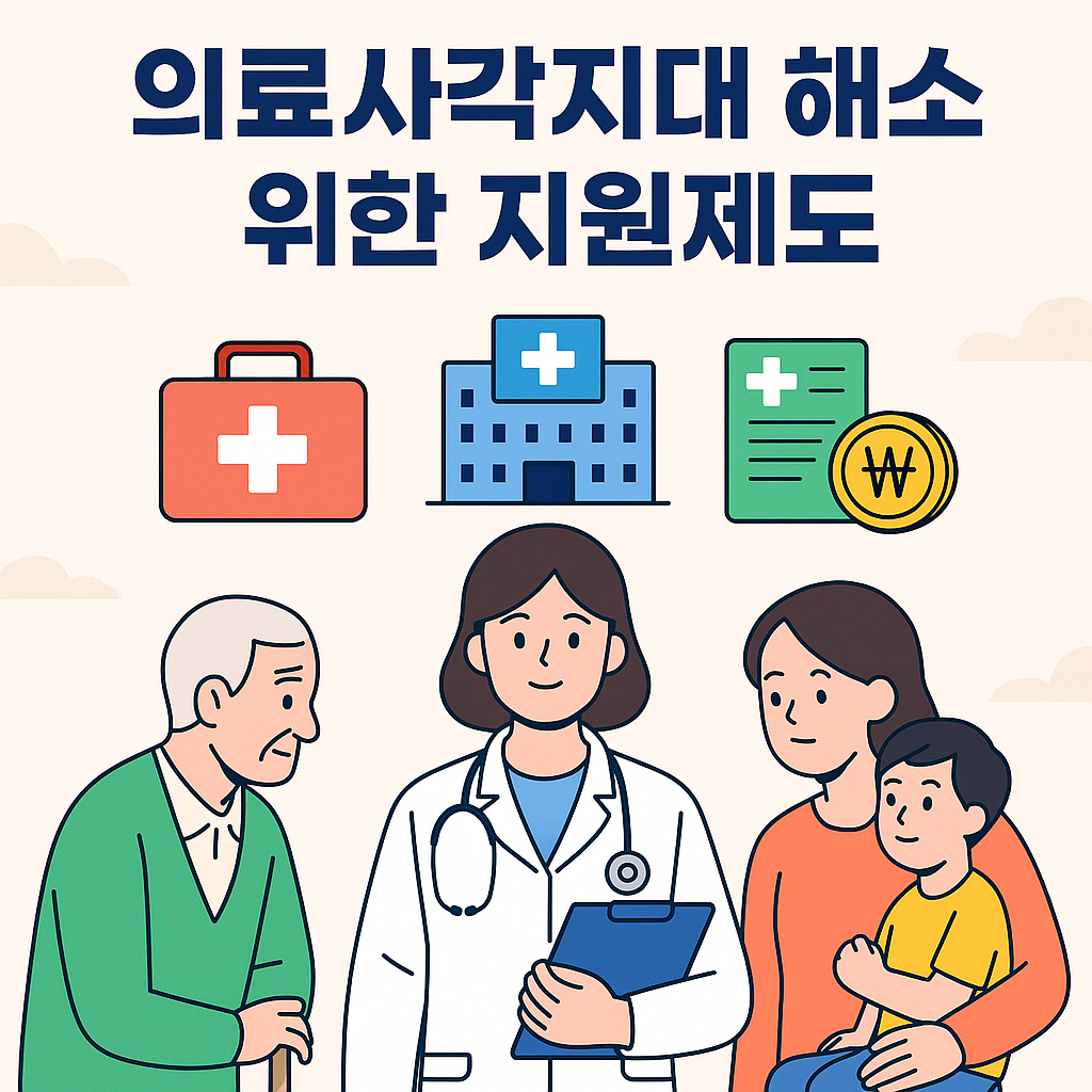 의료사각지대 해소 위한 지원제도 포스터 이미지