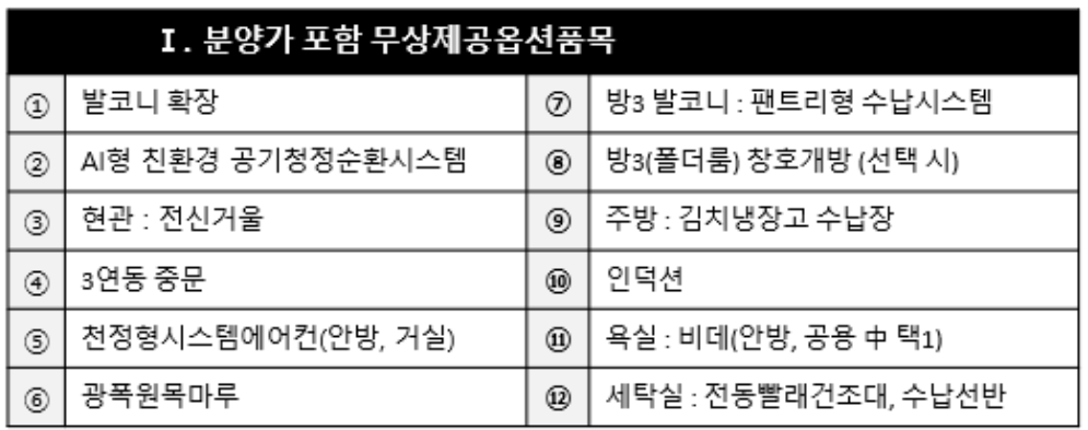 무상제공 옵션