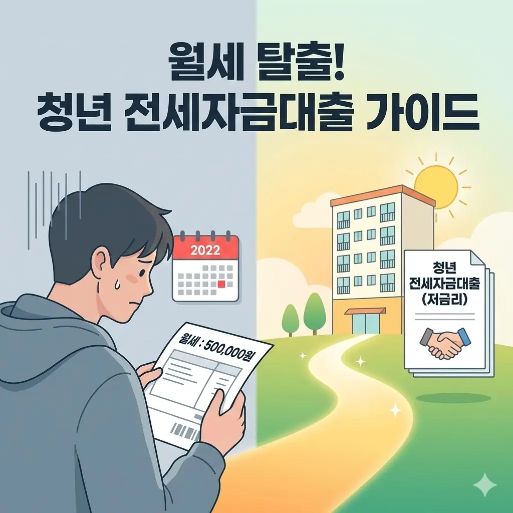 월세50만원 아끼는 청년 전세자금대출 고민중인 청년