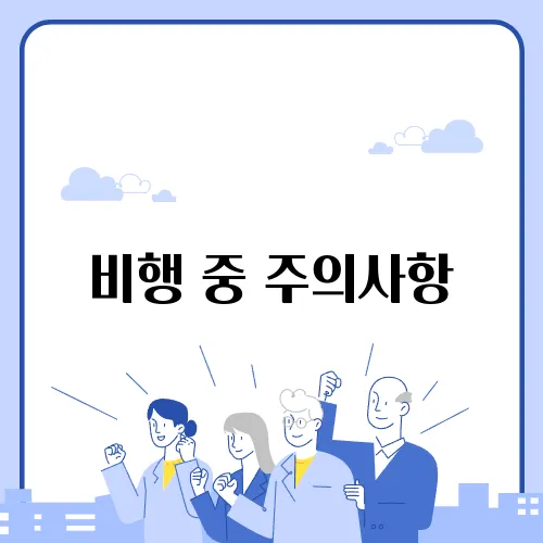 비행 중 주의사항