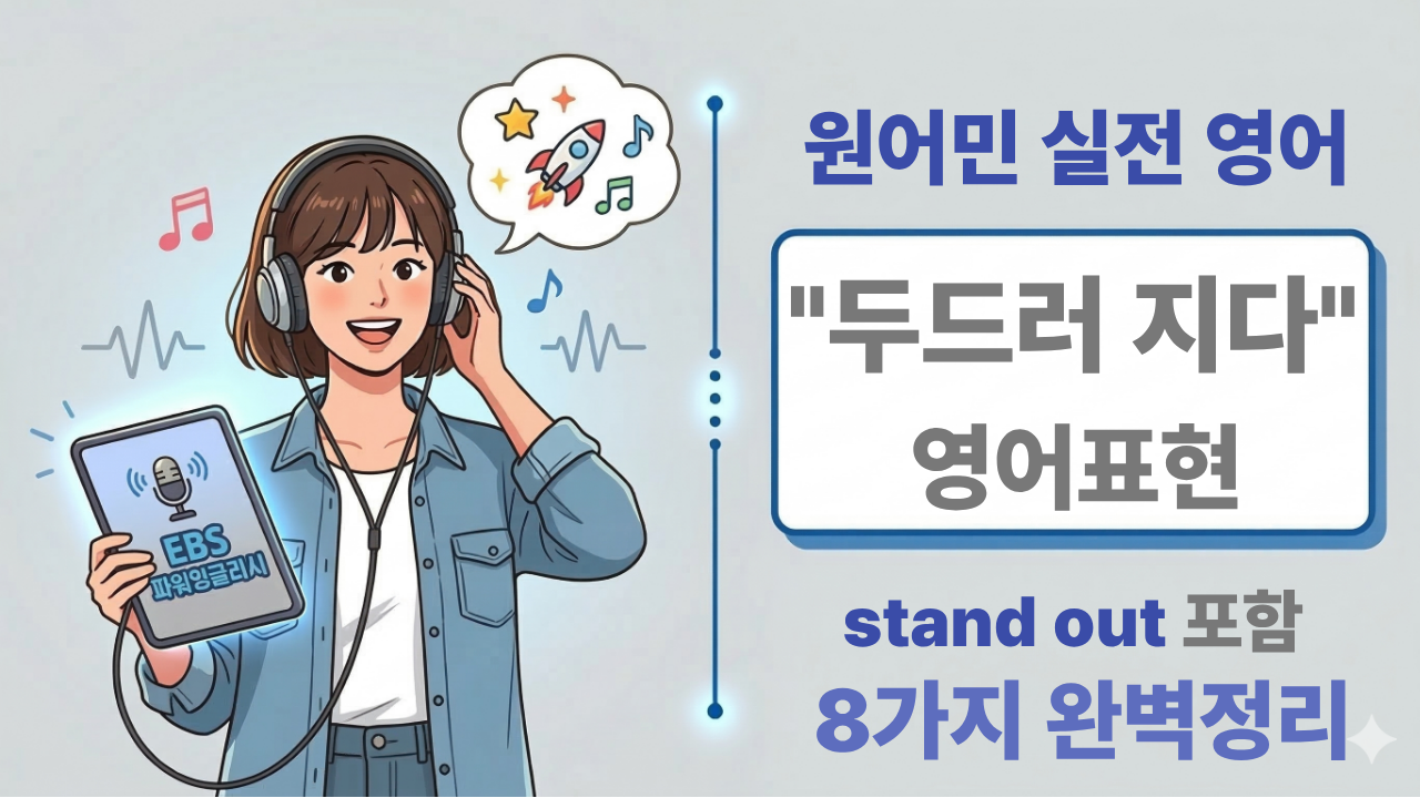 “원어민이 진짜 쓰는 ‘눈에 띄다’ 8가지 표현”