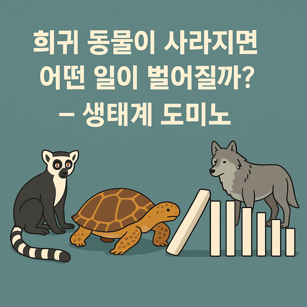 희귀 동물이 사라지면 어떤 일이 벌어질까? &ndash; 생태계 도미노