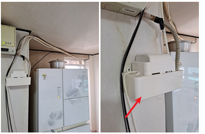 삼성 창문형 에어컨 물빼기5