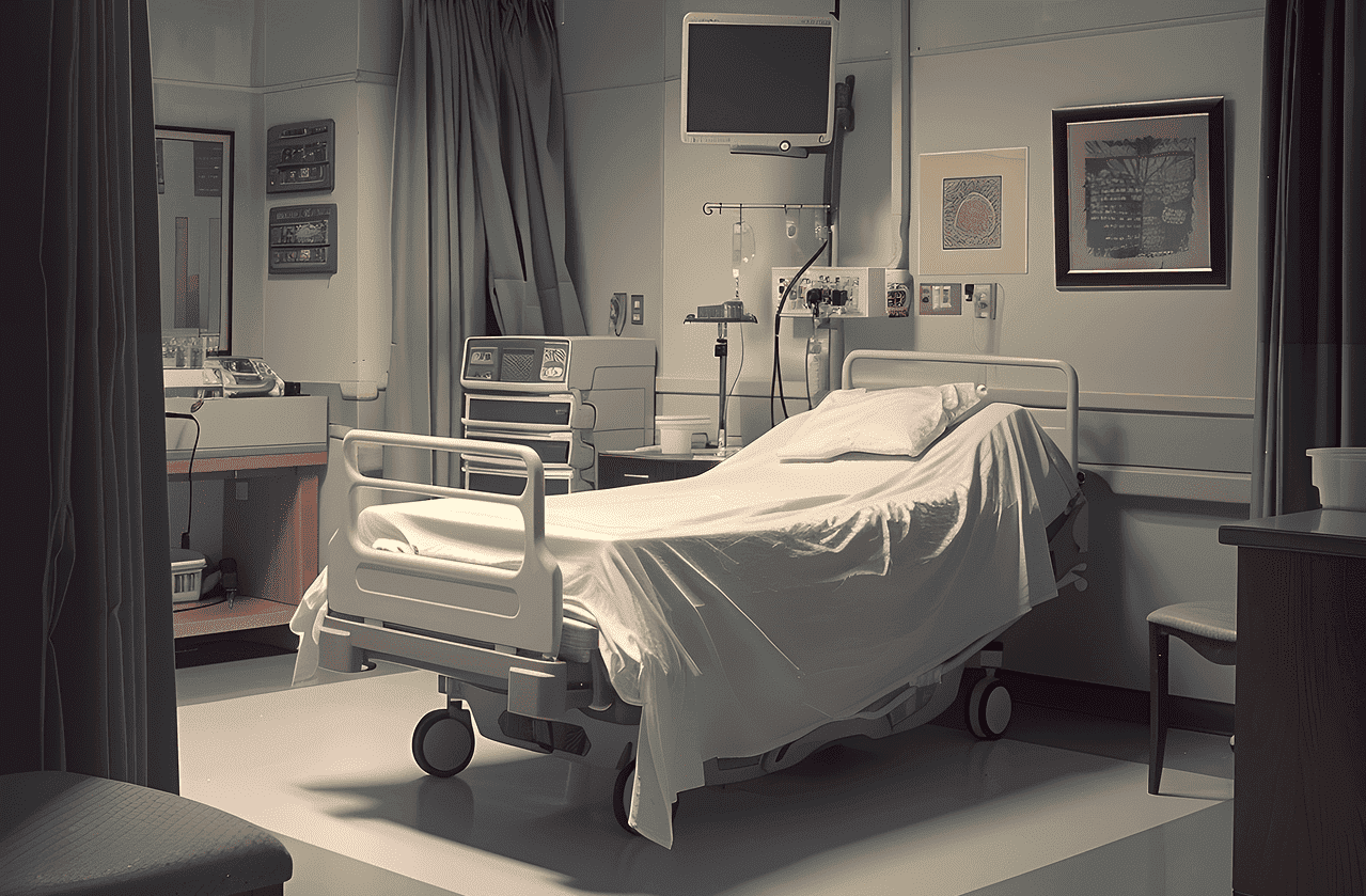 병원 입원실의 모습