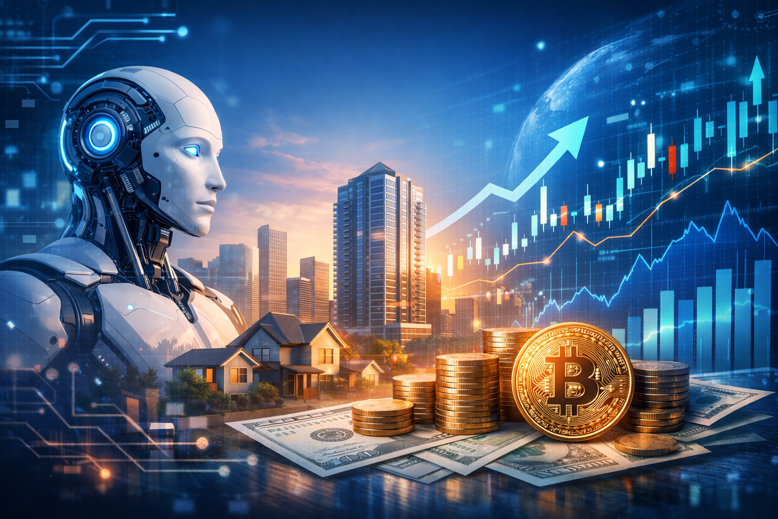 2026년 2월 현재 기준 금융, 재테크, AI 현실 관련 이미지