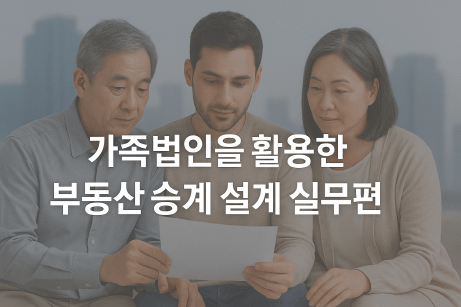 가족법인 승계 고도화 전략 : 세금·경영·자산을 동시에 설계하다