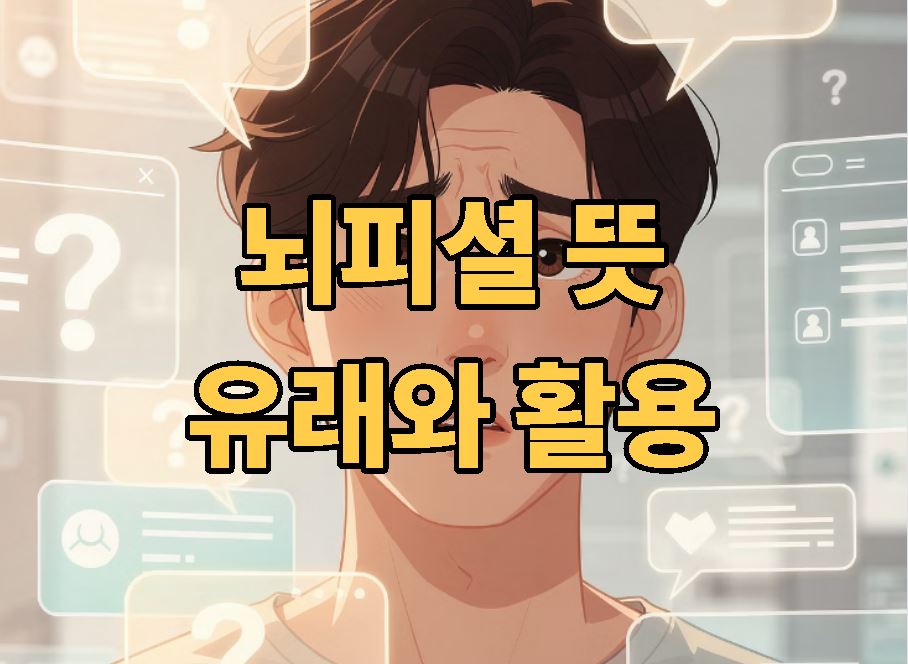 뇌피셜 뜻 유래와 활용