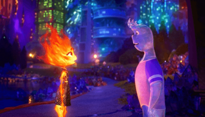 엘리멘탈 영화의 한 장면