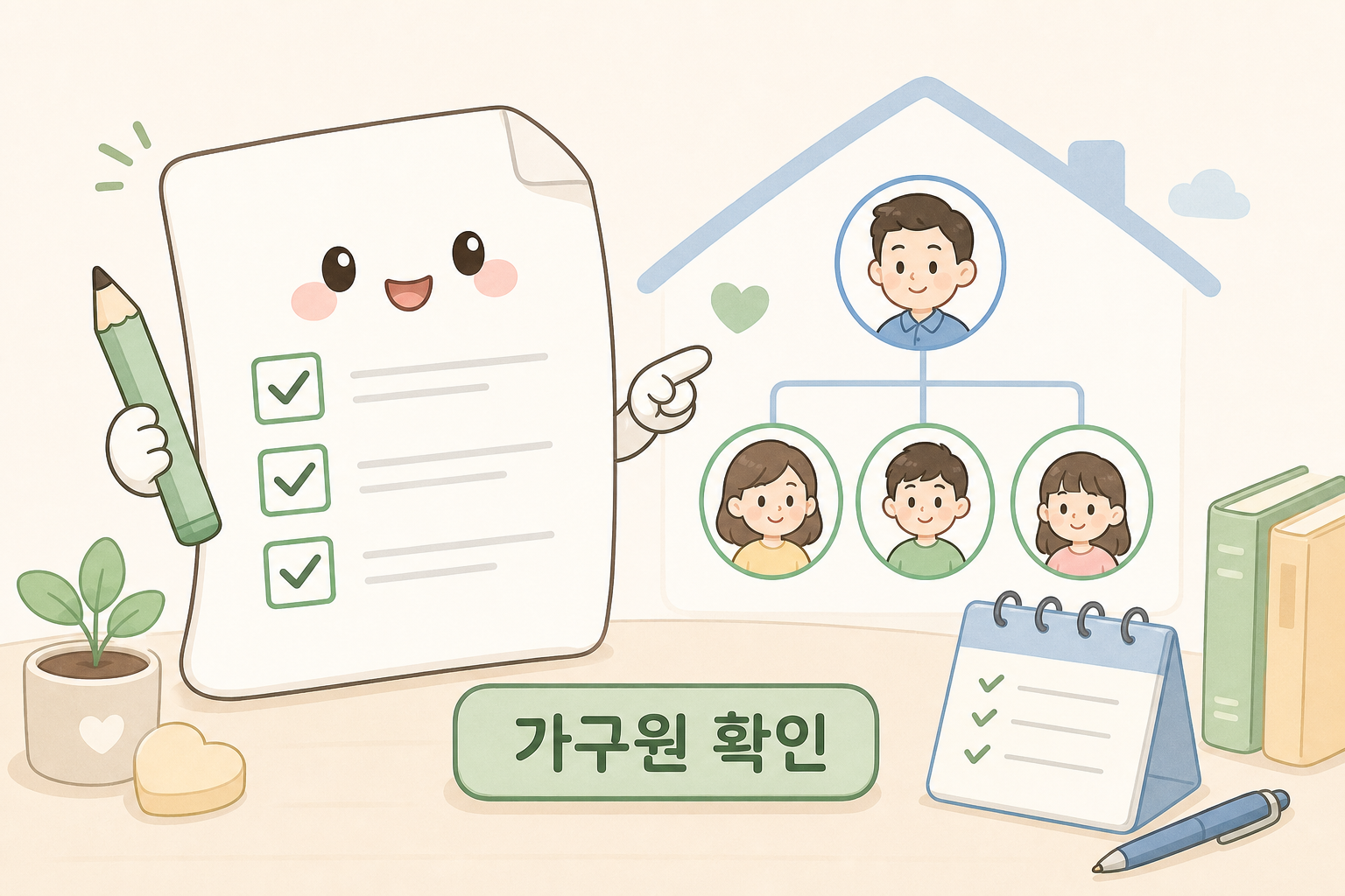 청년내일저축계좌 가구원 확인 이미지