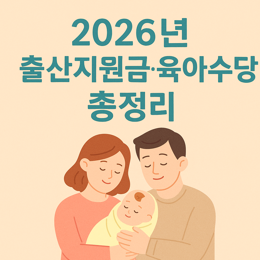 2026 출산지원금과 육아수당 혜택 총 정리